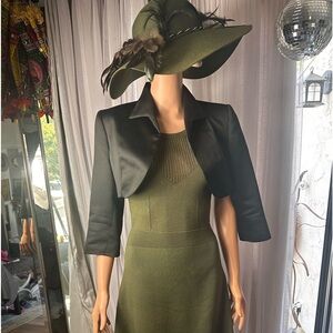 Beautifully made khaki green dress by Sandro. Size S